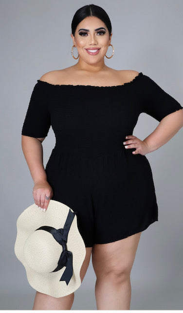 Carefree Black Romper